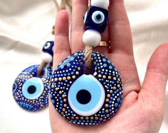 House Protection Charm, Evil Eye Wall Hanging, Home Decor, Home Gift Idea, House Decoration, New Home Gift, Home Protection, Evil Eye Decor
