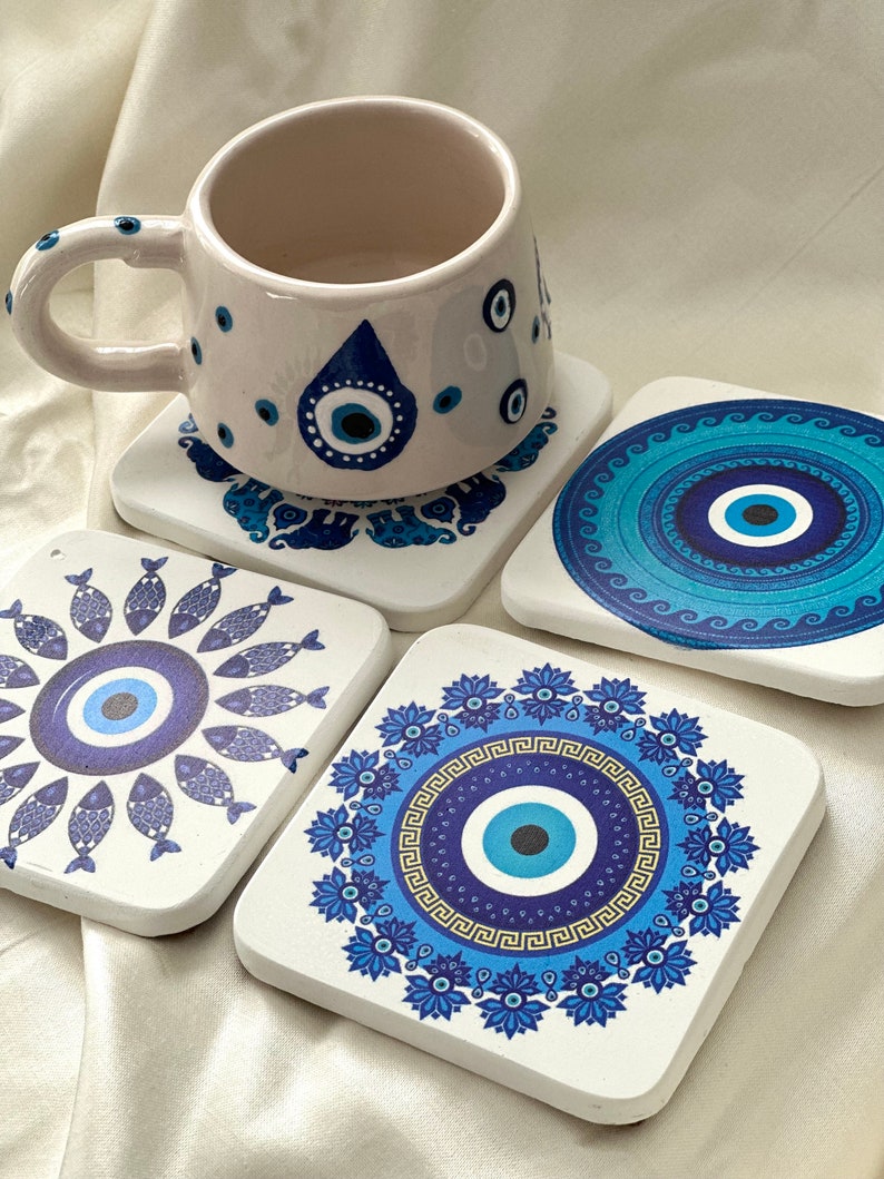 TheMediterrTreasures Drink Coasters