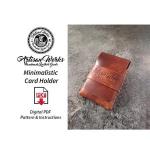 Plantilla PDF de portatarjetas minimalista