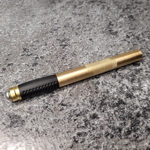 Präzisions-massives Messing behandelt Hobby Craft Griff mit Halter Ideal für Leder Handwerk