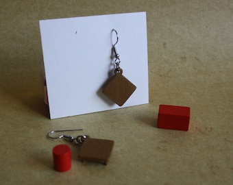 3D Printed Table Earrings | Miniature Earring, Kotatsu Table