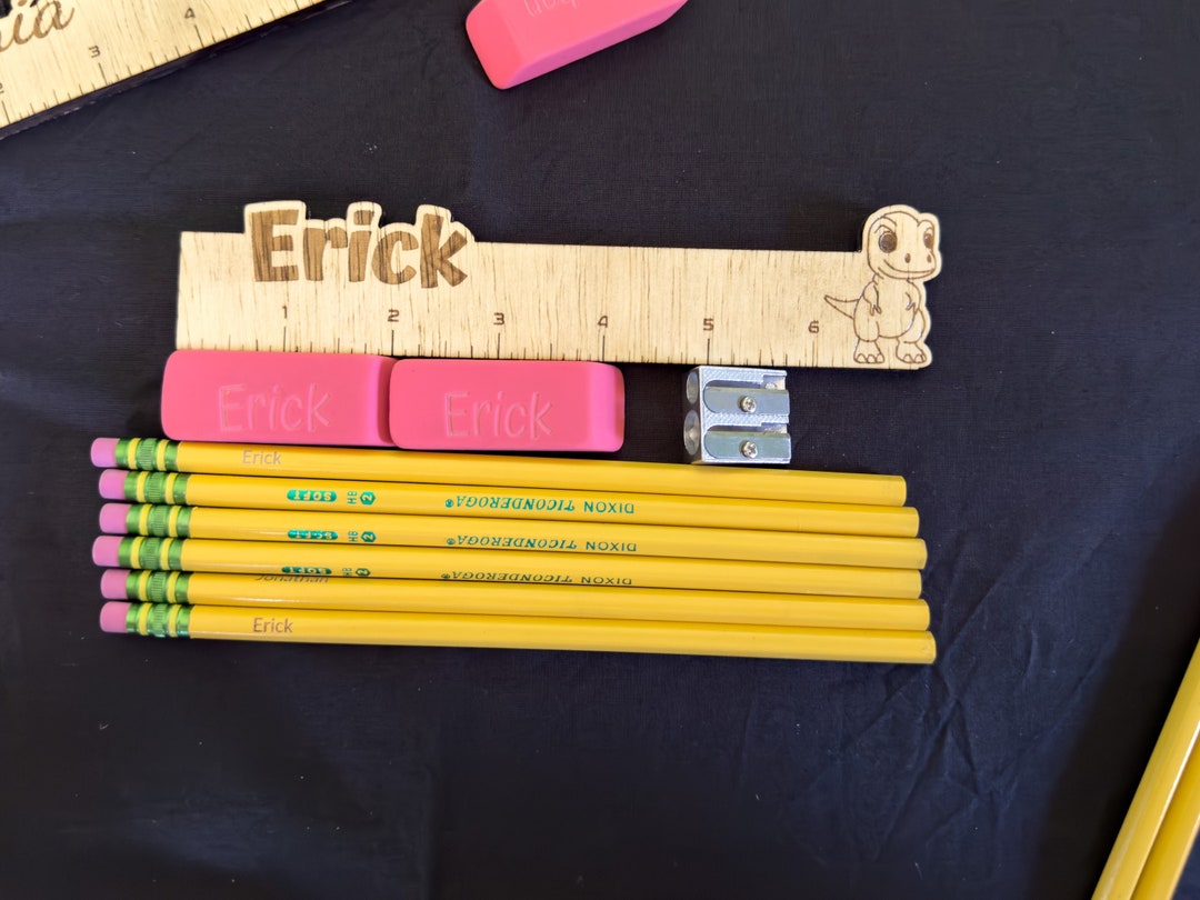 Custom Engraved Back to School Set - Etsy