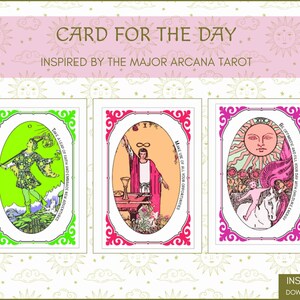 Cartes de confirmation du tarot des arcanes majeurs à utiliser au quotidien ou à offrir | Téléchargement instantané des cartes de vœux | Cartes d'affirmation quotidiennes