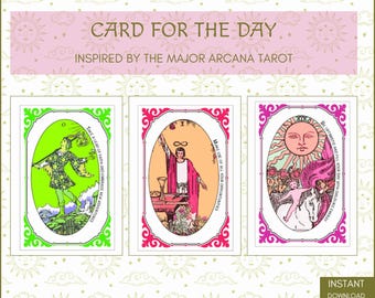Major Arcana Tarot Affirmationskarten: Tägliche Inspiration (Digitaler Download)