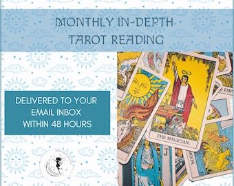 Intuitive Monthly Tarot Reading: Personalized Guidance (PDF)