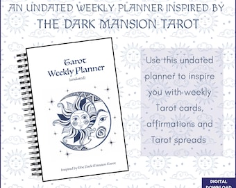 Dark Mansion Tarot Planner: Undated Weekly Diary (Digital Download)