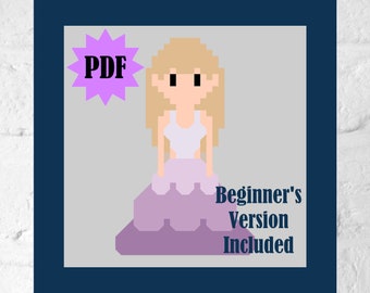 Speak Now Era Dress |  Beginner Cross Stitch Pattern