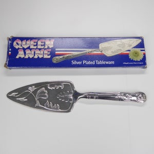 Vintage Queen Anne Silver Plated Pastry Cake Slice Server Pie Lifter Mayell