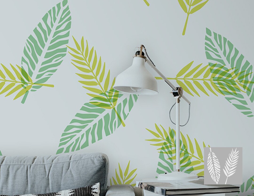 1 Tropical Leaf Svg Dxf Stencil Clipart Sticker Vector for Etsy