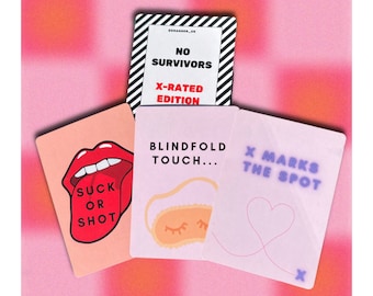 PDF Print Out of No Survivors X-Rated Couples Drinking Game, Date Night, Hen Do, Adult Party Game, Card Game, Vday, Never Have I ever
