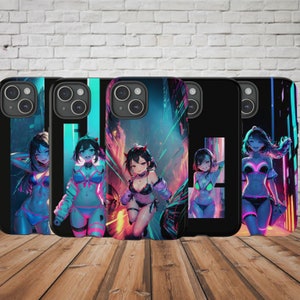 Japanese Anime Manga Phone Tough Case | for iPhone 15 | for Samsung Galaxy (Including S24,plus,ultra)