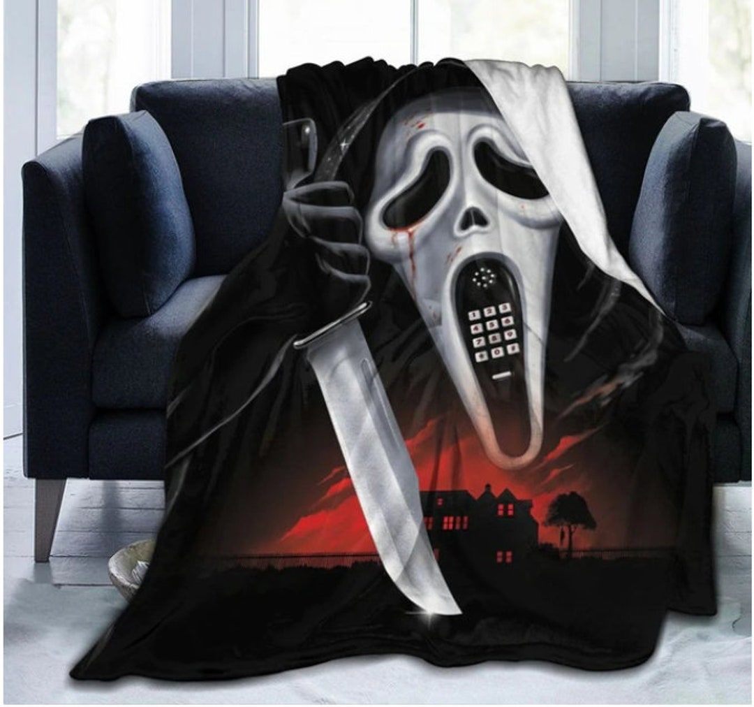 Scream Ghostface Blanket Halloween Blanket Ghostface Etsy