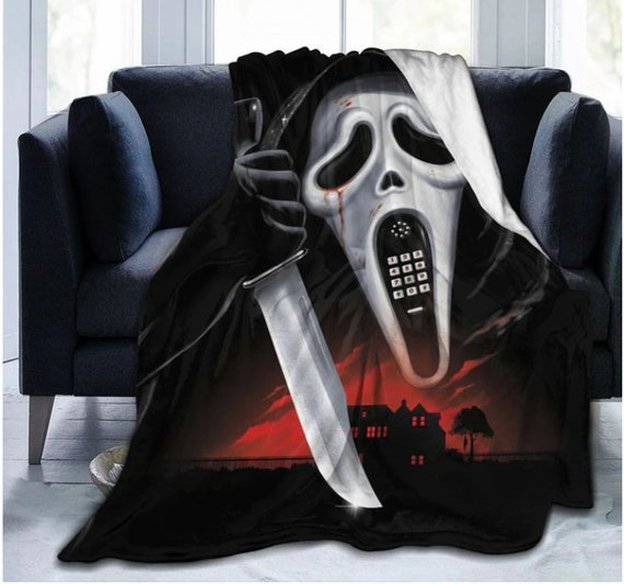 Scream Ghostface Blanket Halloween Blanket Ghostface Etsy