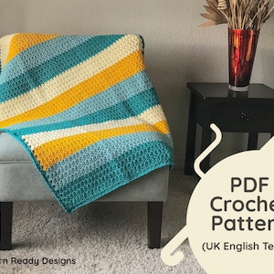 Baby Blanket PATTERN - Crochet Cluster Baby Blanket - UK English Terms - PDF Download