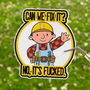 Bob the Builder Waterproof Vinyl Sticker Decal