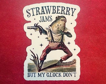 Strawberry Jams but my Clock don’t waterproof vinyl sticker decal