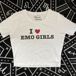 I Heart Emo Girls Tee I Love Emo Girls T-Shirt I Heart -  Portugal