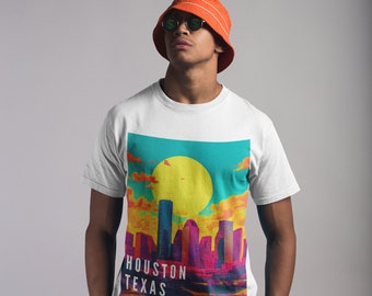 Houston Texas Shirt, Houston Skyline T-shirt, USA State City tshirt, Road Trip Shirt, Travel Wanderlust Shirt, Texas Lover tshirt Gift