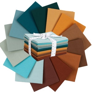 Autumn Fat Quarter Bundle: 100% Cotton Quilting Fabric - 14 Colors