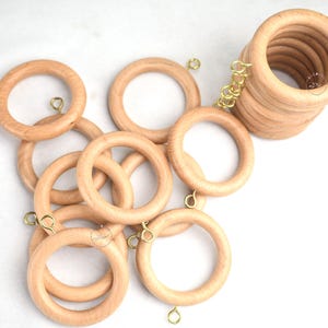 Anelli Per Tende In Metallo Con Ganci - 20 Pezzi | Diametro 35 Mm | Per Tende Doccia E Finestre - Foto 13