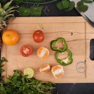 Handmade Pine Wood Chopping Board-Durable, Eco-Friendly, Kitchen Essential With Medium size for all Food & Vegetables Chopping and Cutting