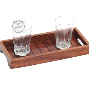 Sheesham Wood Serving Tray: Handcrafted Coffee Tea Tray