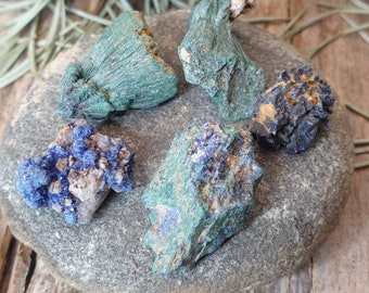 5 Azurite Malachite. Raw Azurite Malachite Lot. Azurite Malachite Properties. Rough Azurite Malachite Lot.