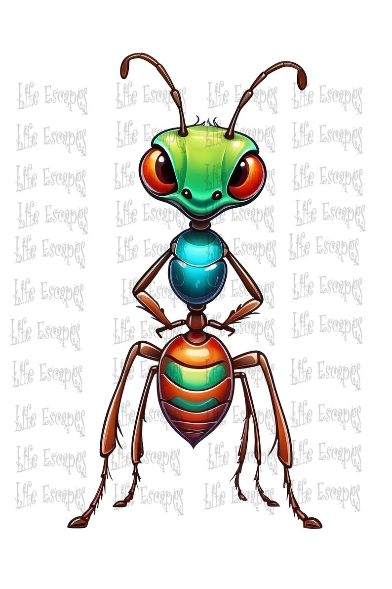 Printable Clipart Ants Png Bundle Set 2, PNG, Commercial Use, Digital ...