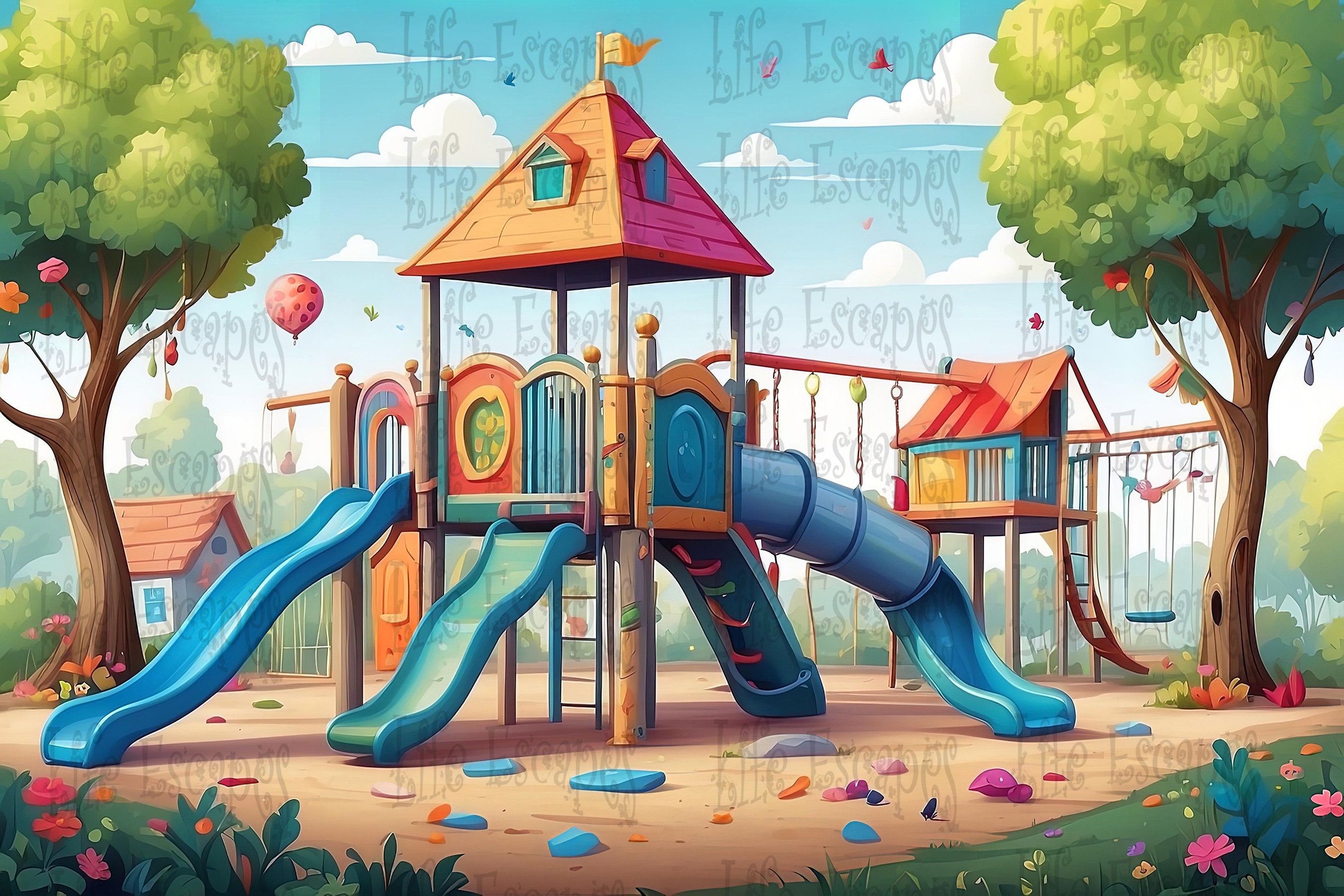 Teacher Clipart Set, School Characters and Classroom Scenery ...