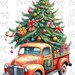 Printable Christmas Truck Clipart Set - Set #1, PNG, Commercial Use ...