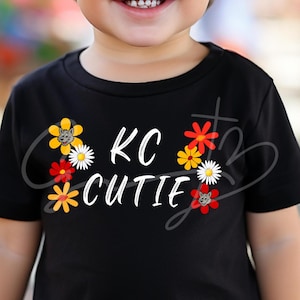KC Cutie Kansas City Football PNG Instant Download, Sublimation Digital Design
