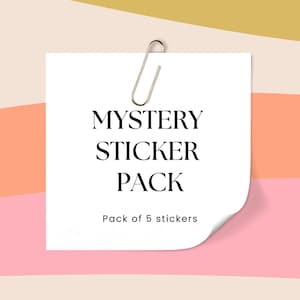 Sticker Mystery Pack, Mystery Boxes, Surprise Pack Bundles, Surprise Vinyl Stickers, Pack of Goodies, Surprise and Fun Gift, Stickers