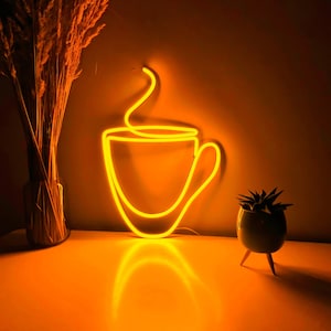 coffee bar neon sign , kitchen decor,  coffee cup wall decor, coffee led, kitchen wall decor, coffee  Kitchen Decor, neon sign bedroom