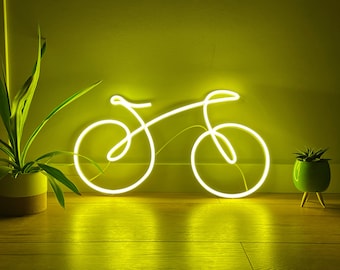 Art mural vélo vélo, enseigne néon vélo vélo, décoration murale vélo, art vélo, art vélo, art mural néon vélo, cadeau vélo, vélo led