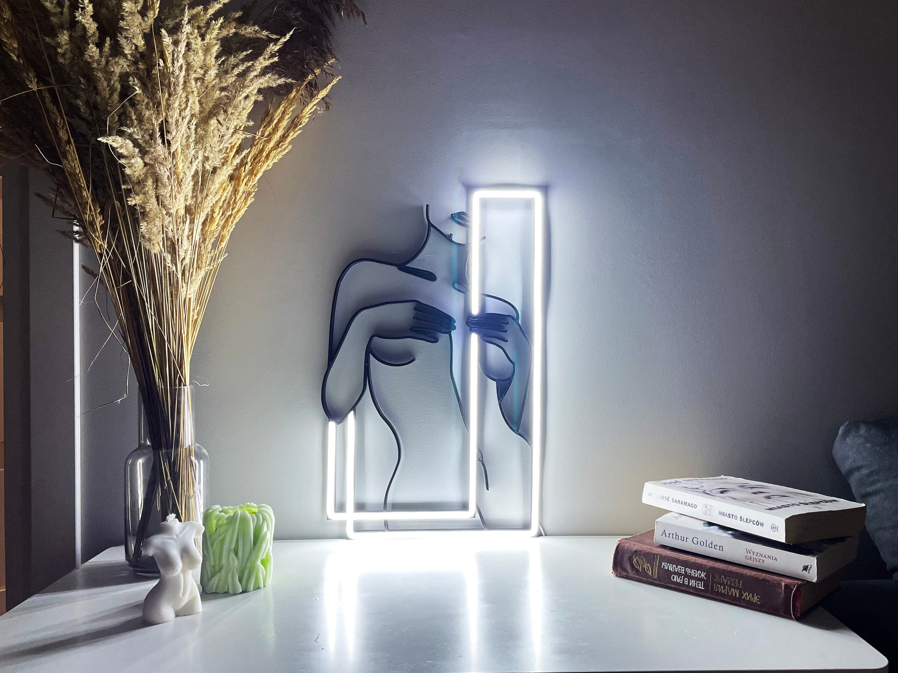 Female Silhouette Neon Sign - Etsy