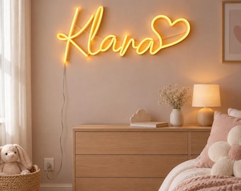 Custom Name Neon Sign for Kids Room, Personalized Bedroom Wall Light, Nursery Name Decor, Birthday Gift for Girl or Boy, Child Room Sign