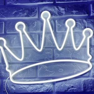 Crown Neon Sign Gift Neon Sign Led Neon Light Sign Led Logo Crown Wall Décor Custom Neon Sign, Bride Party Room Decoration, Neon Crown, gift
