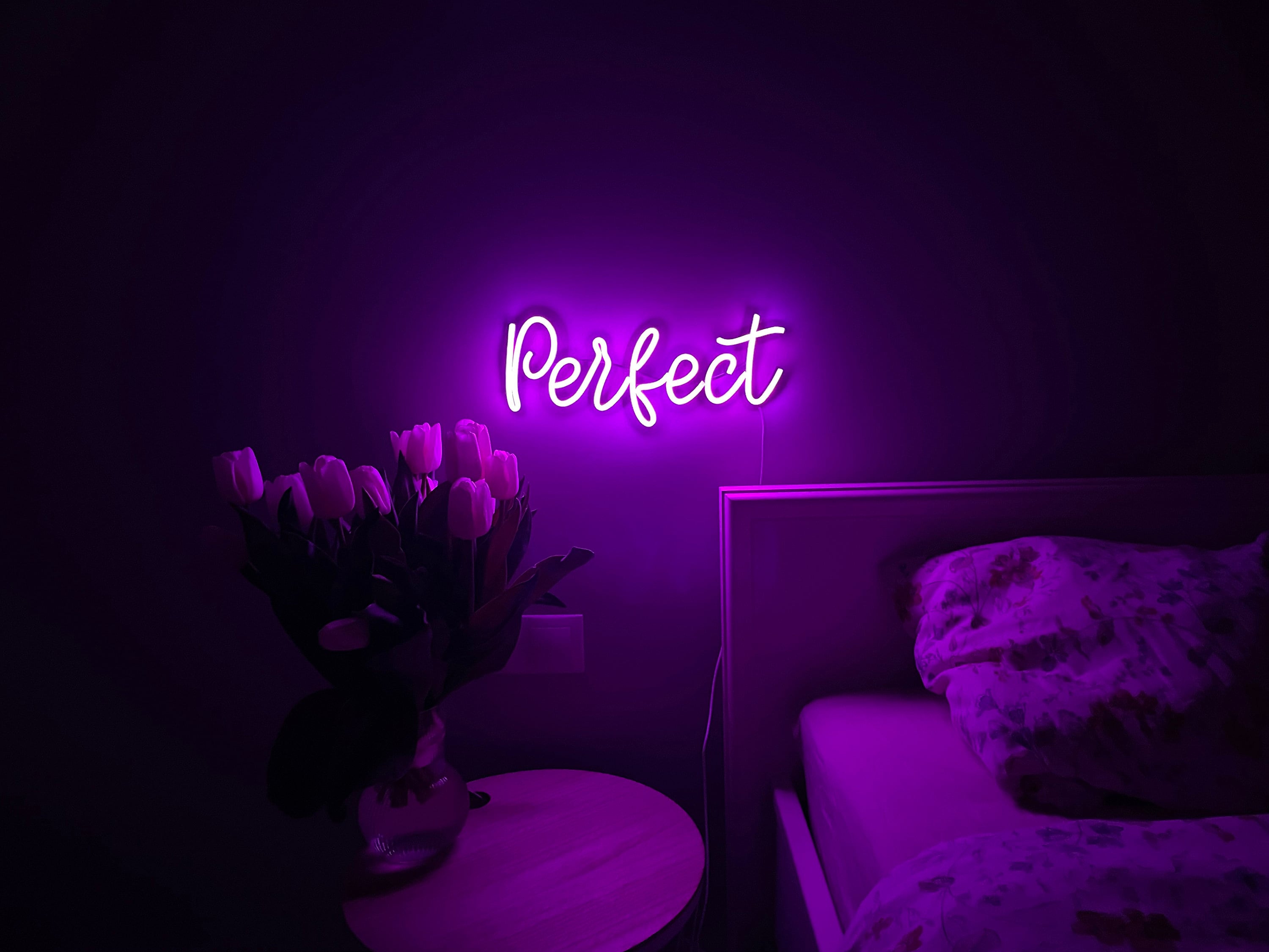 Perfect Neon Sign Art Night Lights Neon Signs Gift Warm Neon Etsy