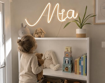 Personalized Name Neon Sign, Custom Name Led Neon Wall Art, Led Decor For Girls Bedroom