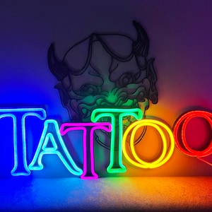 tattoo lover art , tattoo neon sign tattoo sign wall decor tattoo led, gift for her, tattoo wall decor, tattoo light Decor sign studio