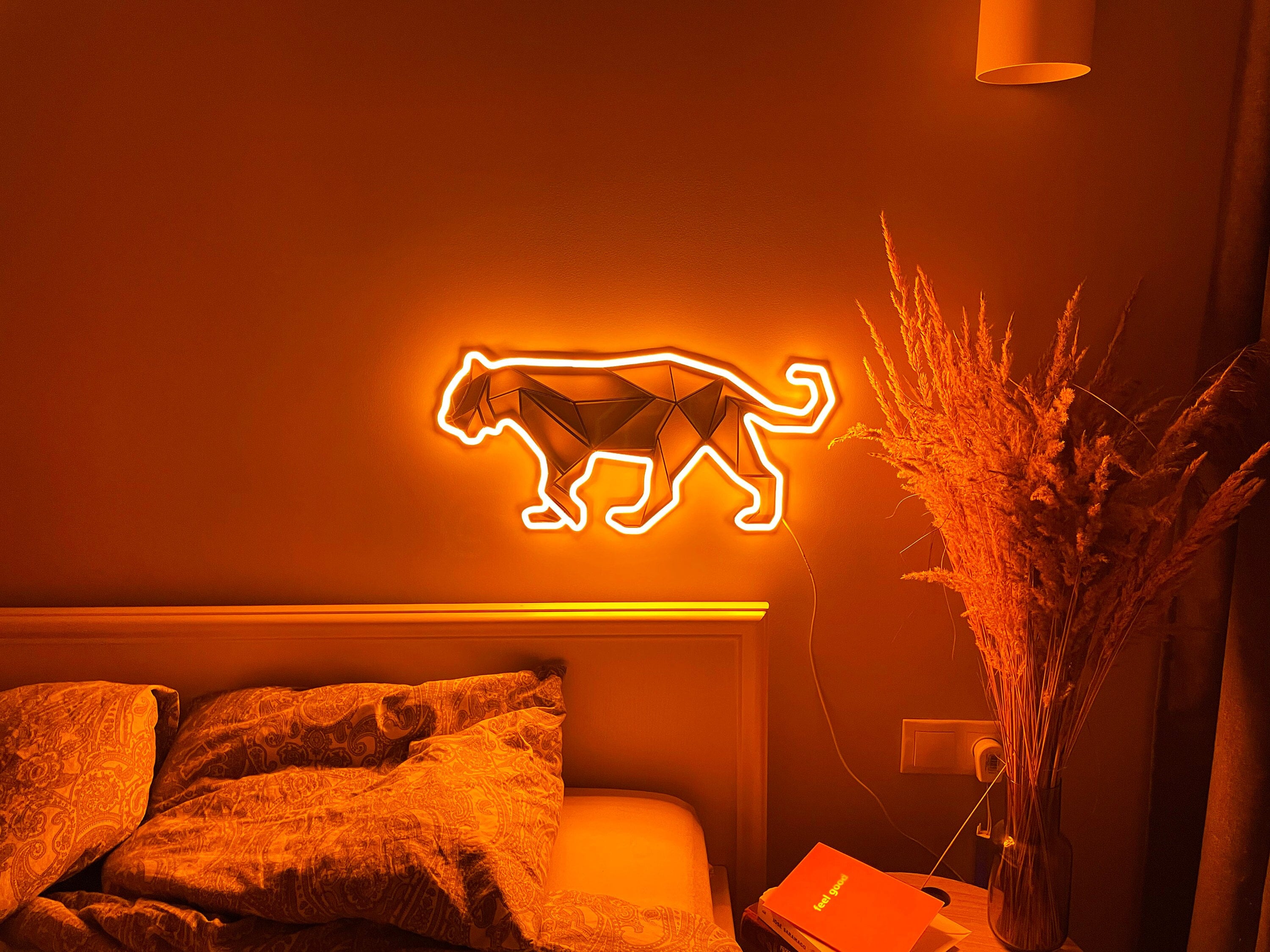Tiger Neon Sign Wall Decor Wall Art Art Sign Led Neon Tiger - Etsy
