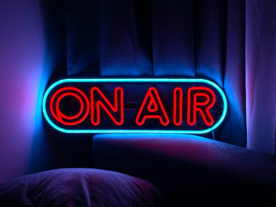 On Air Neon Sign on Air Sign Art Light Sign Led Logo on - Etsy