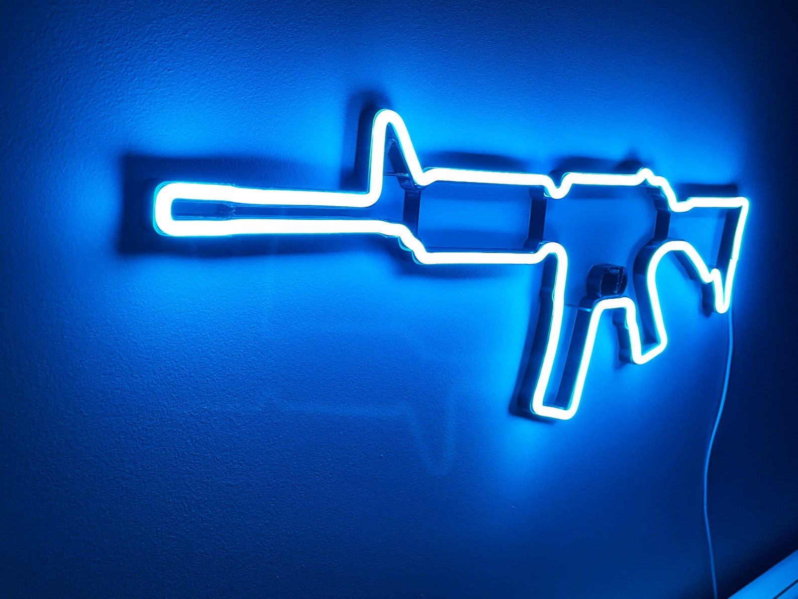 Gun Neon Wall Decor Sign AR 15 Pistol LED Neon Lights Gun Wall Etsy