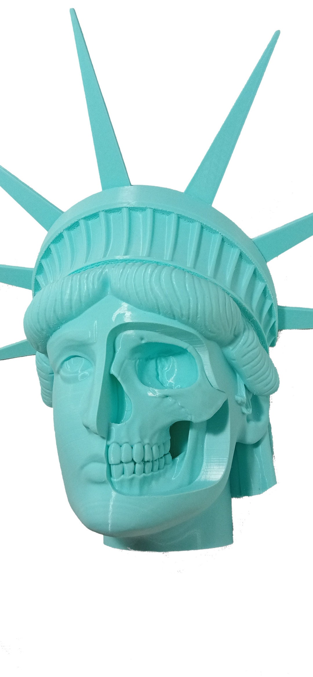 Wall Mounted Statue of Liberty Skull Head. 3D Printed Wall Etsy