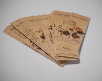 Flower bookmarks