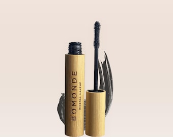 Vegan Mineral Mascara, Natural Lengthening Mascara, Clean Beauty Makeup, Sensitive Eyes Mascara, Toxin Free Lash Makeup, Cruelty Free