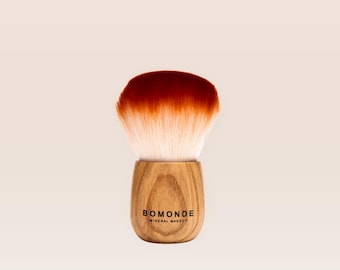 Vegan Kabuki Brush, Large Powder Brush, Mineral Makeup Brush, Foundation Brush, Cruelty Free Makeup Tool, Soft Blending Brush