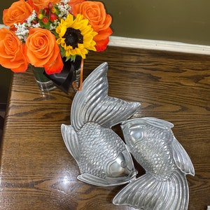 Décor de style poisson, Service en forme de poisson, Plateau de service, Poisson, Assiette de service moulée artisanale | Fabriqué en Inde