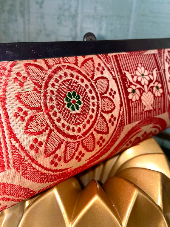 Vintage Mandala Floral Handmade Clutch From India - image 2