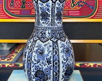 Vintage Ardalt Blue Delfia Blue White China Chinoiserie Vase